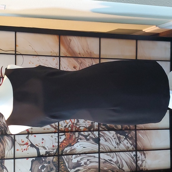 Women's black sheath dress - Picture 1 of 6